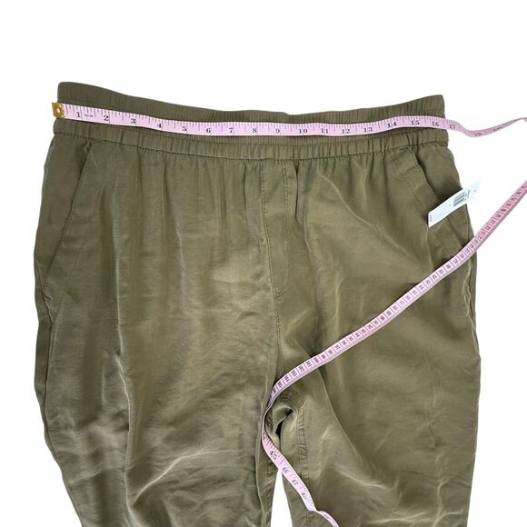 NEW Old Navy Arboretum Pull On Jogger Pant Women Size Large Army Green - Picture 10 of 13